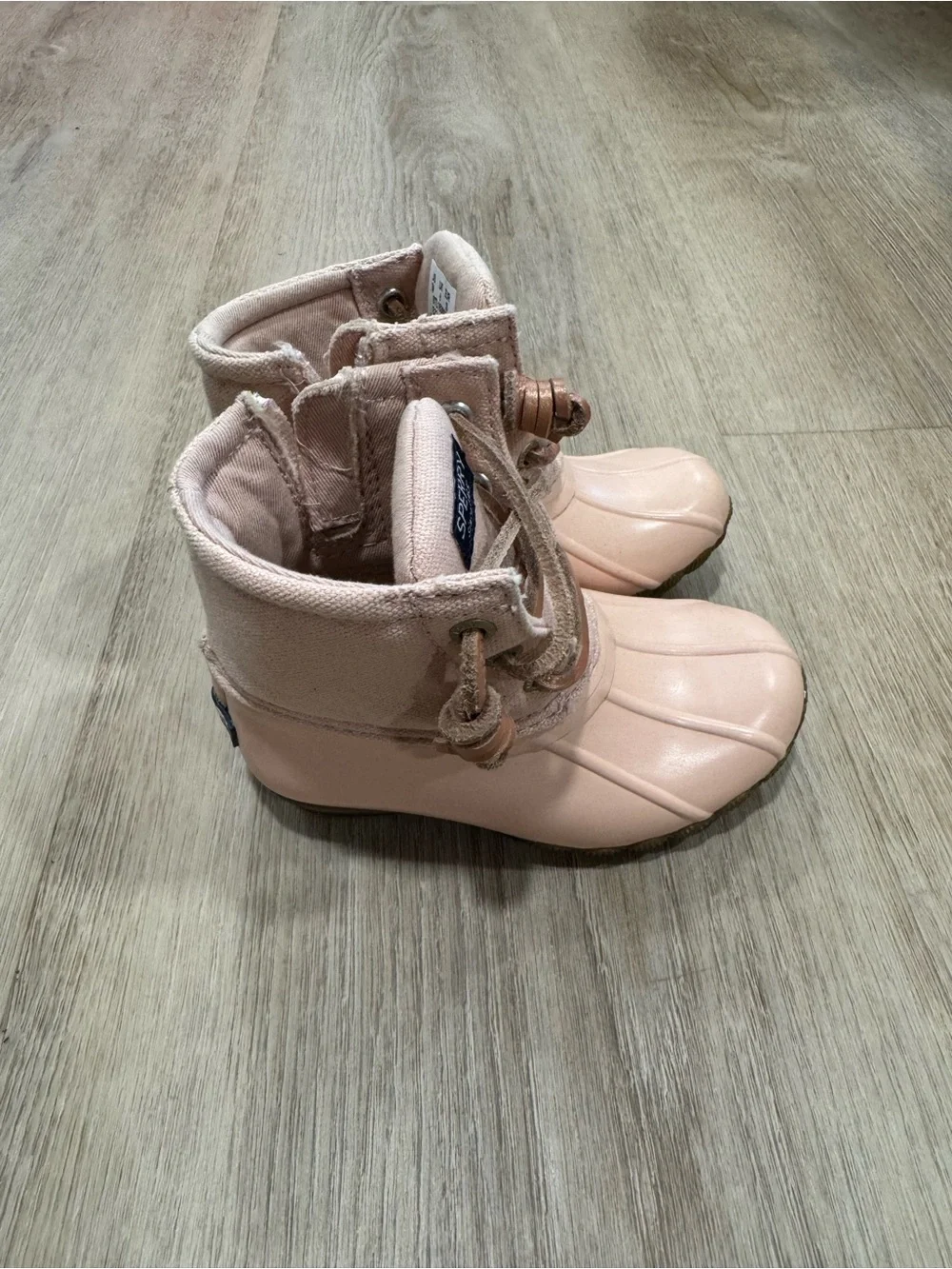 Sperry Kids Blush Pink Duck Boots